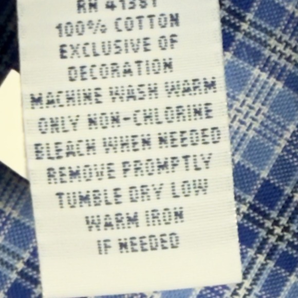 Ralph Lauren Shirt Men's L Blue Button‎ Front Down Long Sleeve Check Plaid - Picture 5 of 8